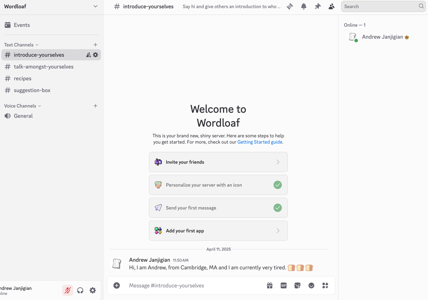 Wordloaf Discord Server