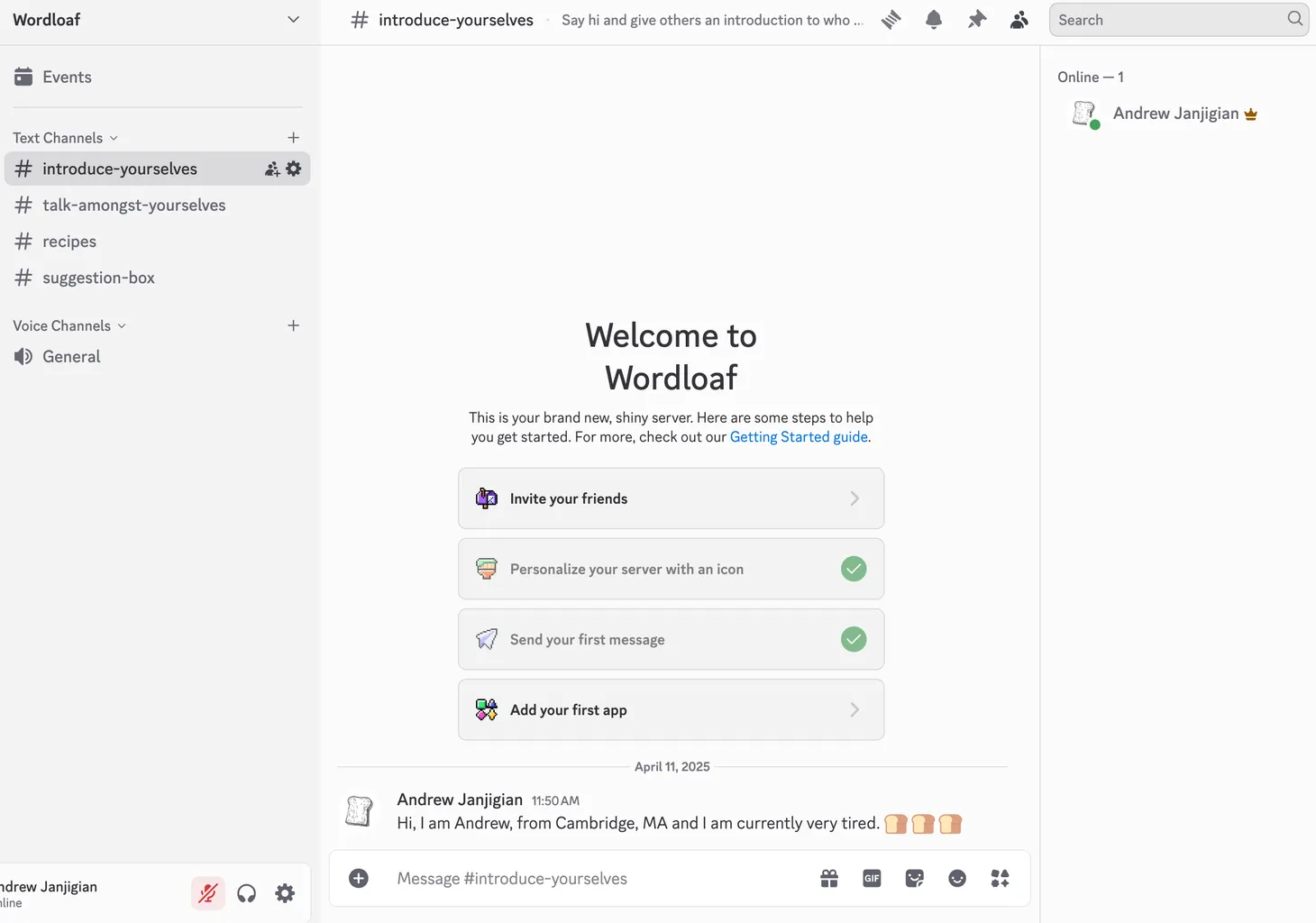 Wordloaf Discord Server