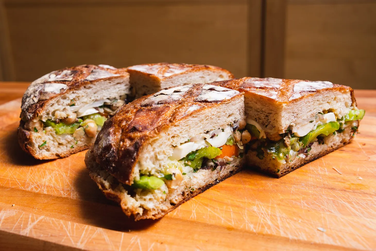 Vegetarian (Chickpea) Pan Bagnat