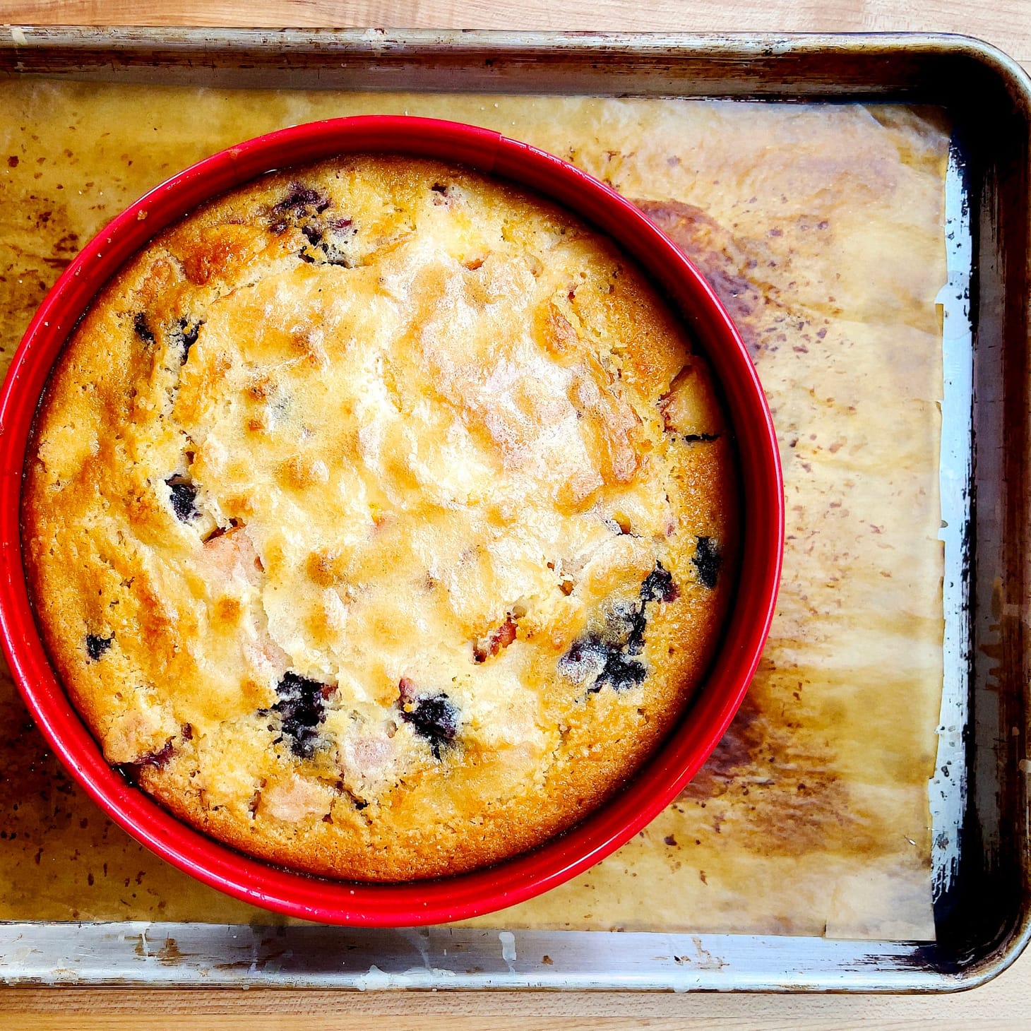 Recipe: Peach-Blueberry Cakefoutis