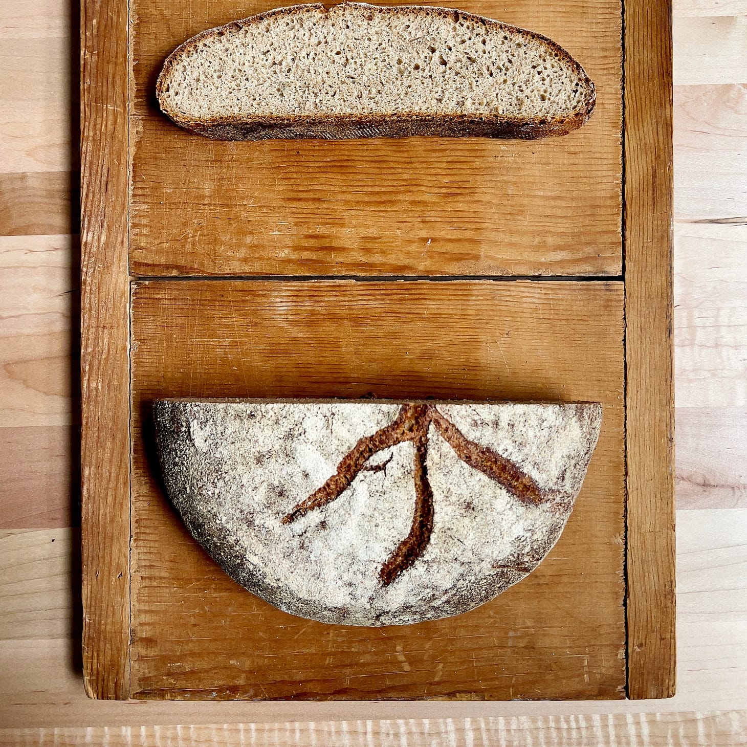 Recipe: Yogurt whey méteil (50% rye) bread